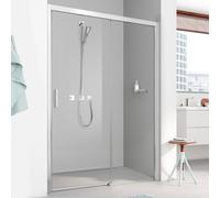 Kermi Pega Porte coulissante, avec élément fixe, pour niche, pour paroi latérale, PED2R13020VPK, PED2R
