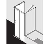 Kermi Pega Porte coulissante, pour accès d'angle, PEC2R09020VAK, PEC2R