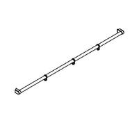 Kermi Pega Porte-serviettes de bain pour paroi en verre, ZDHHHHOPE125VK,
