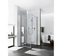 Kermi porte pliante Diga pour paroi latérale DI2SR078182PK 78x185cm, blanc , blanc clear clean, droite, sur la zone de douche