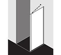 Kermi Raya flanc RATWD090201PK 90 x 200 cm, sillber / mat, ESG clair Clean