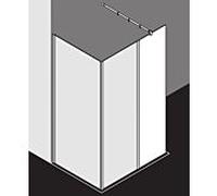 Kermi Système de verre Xb XBWIH05020VJK 50x200cm, argent brillant, verre de sécurité trempé, verre trempé clair