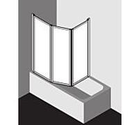 Kermi Vario 2000 mur pliant 2- / 2000 -wing V2TS2075142YK 74-76,3x140cm, blanc , ESG SR Opaco Clean
