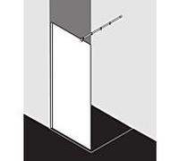 Kermi Walk-In XB WIW XBWIW09020VPK 90x200cm, verre de sécurité trempé avec KermiClean