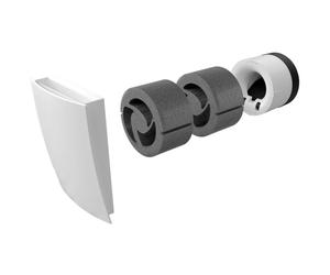 Kermi x-well ALD13 Kit de montage complet : cache intérieur, filtre, grille de protection contre les intempéries, 2x kit d'insonorisation 80 mm - Y1205013001K