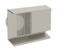 Kermi x-well Grille de protection contre les intempéries, double, DN 125, horizontale, acier inoxydable brossé - Y2401125006K