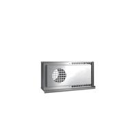 Kermi x-well Grille de protection contre les intempéries Inox, double NW125, horizontale, pour encastrement mural - Y2401125008K