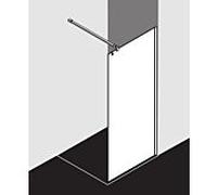 Kermi Xb système de verre XBWIA10020VUK 98-100x200cm, argent brillant, ESG SR Opaco