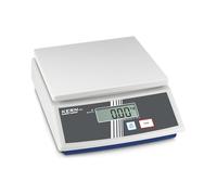 Kern Balance de table FCE 30K10N modèle FCE-N, capacité de pesée 30 kg, lisibilité 10 g, reproductibilité 10 g, plateau de pesée 252 mm × 228 mm × 12,5 mm.