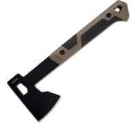 Kershaw K-1075X DESCHUTES hache de camp 8,9 cm, noir, marron, GFN/caoutchouc, étui