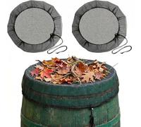 KERYBW Lot de 2 Filets de citerne de Pluie, Filet recuperateur Eau, Couverture à Mailles Fines avec Cordon de Serrage, Filet Ajustable 95 cm, Les Feuilles et Les moustiques d'entrer