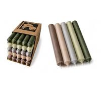 Kerzenfarm Lot de 25 bougies à tige colorées en forme de coq - Qualité supérieure - Fabriqué en Allemagne - Diamètre : 22 mm - Longueur : 18 cm - Bougies colorées - Bougies à tige pastel - Bougies de