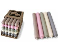 Kerzenfarm Lot de 25 bougies à tige colorées en forme de coq - Qualité supérieure - Fabriqué en Allemagne - Diamètre : 22 mm - Longueur : 18 cm - Bougies colorées dans la masse - Bougies à tige de