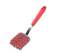 KESOTO Brosse à Vaisselle avec Manche en Silicone Brosse Cuisine avec Manche en Silicone Résistante, Rouge