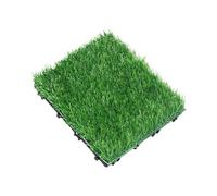 KESOTO Dalle de Gazon Artificiel 30 X 30 Cm, Tapis Décoratif pour Entrée, Balcon Ou Terrasse, Emboîtable drainant.