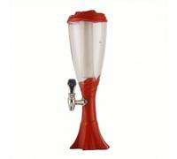 KESOTO Distributeur de Boissons Distributeur de Bière Fontaine à Boissons Carafe à Robinet Pichet à Bec Verseur Compact et Comptoirs Versement Contrôlé, Array, Rouge, 1.5L