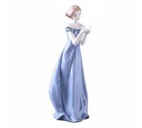 KESOTO Figurine Femme en Céramique Statue Décoration Ornement Sculpture Maison Haute Température Tenue Esthétique Adaptée aux Cadeaux Décoration Intérieure Salon Chambre, Style B