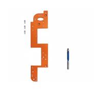 KESOTO Gabarit de Rainurage Aluminium Gabarit Fraise Guide de Usinage Ajustable Outil Alliage Aluminium Résistant Adapté au Atelier Menuiserie Fabrication Armoire , Orange Thick Mold W Cutter