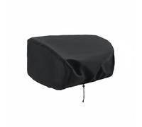 KESOTO Housse de Barbecue Extérieur Protecteur Grill Marin Protection Vent Pluie Matériau Oxford Solide Fermeture Pratique Adapté pour Bateau Utilisations Extérieures, Noir 600D PVC, 58L 38W 38H CM