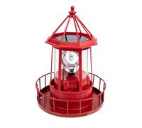 KESOTO Lampe Solaire LED en Forme de Phare, Lanterne Solaire Rotative pour Porche