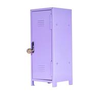 KESOTO Métallique à Serrure pour Bureau Coffret de Rangement Miniature Idéal pour Organiser Cosmétiques Jouets Adapté Aux Enfants Adultes, Violet