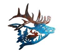 KESOTO Piquet Décoratif pour Animaux de Jardin à Exposer à L'extérieur, Cerf