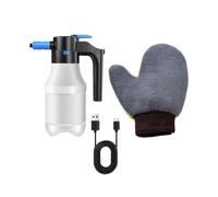 KESOTO Pulvérisateur de Mousse électrique Portable Professionnel 1,5 L pour Lavage Auto et Domestique, avec Gant Court