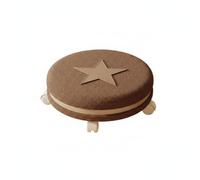 KESOTO Siège Roulant Enfant en Tissu Texturé avec roulettes Silencieuses pour Coiffeuse Chambre, Marron, Style to 9