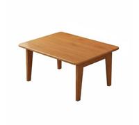 KESOTO Table Basse Pliante en Bambou Table Café Tatami Japonaise Table d'Appoint Repliable pour Travail Maison Collation Détente Balcon Adaptée aux Vie Mornes, Marron, 60 37 26,2cm