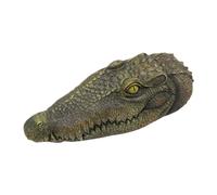 KESOTO Tête D'alligator Flottante, Tête de Crocodile Flottante, Décoration Flottante pour Piscine Extérieure, Fausse Tête Décorative pour Terrasse, Bassi