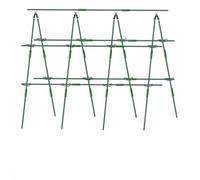 KESOTO Treillis de Plantes avec Filet Treillis Potager Support Grimpant Cadre Jardin Armature Légumes Vignes Structure Stable en Acier Plastifié avec Clips, Spécification 2