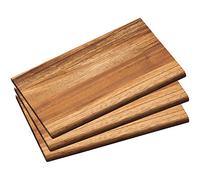 Kesper 28403 Planche à Petit-Déjeuner Acacia Brun 23 x 15 x 1 cm 3 Pièces