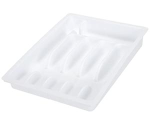 Kesper 30086 Tiroir à Couverts en Plastique Blanc 6.00 x 37.70 x 28.80 CM.