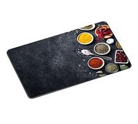 KESPER 36362 Planche à découper en verre Motif Spices 29,5 x 19 cm