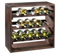 Vinikea Lago - 15 bouteilles - Pin laqué foncé