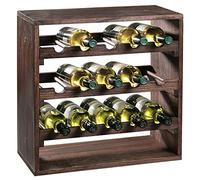 Vinikea Lago - 15 bouteilles - Pin laqué foncé