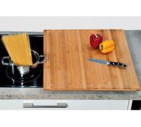 Kesper 54599 Planche à découper spécial plaque de cuisson Bambou 56 x 50 x 4 cm