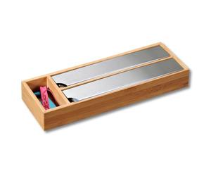 Kesper 58040 Distributeur de Feuille pour Tiroir Plastique Marron 39,5 x 13 x 5,5 cm