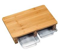 Kesper 58353 13 2 Planche à Découper avec Bac récupérateur Bambou Marron