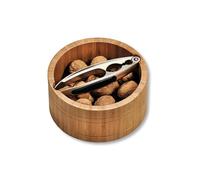 Kesper 62822 Bol de Noix Rond Bambou Brun 17 x 17 x 8 cm
