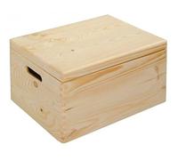 KESPER 69401 Boîte de Rangement avec Couvercle Epingle Brun 30 x 20 x 14 cm