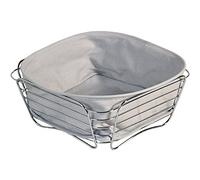 Kesper 90881 Panier de Pain/Fruits Acier Inoxydable Argent/Gris 26 x 26 x 11 cm