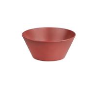 Kesper | Bol à fruits et saladier, matériau : plastique (PET/PP), dimensions : Ø 14,5 x H 6,4 cm, couleur : rouge | 32802