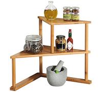 KESPER étagère D Angle Cuisine - Bambou Fsc - 52 Cm X 29,5 Cm X H 39 Cm