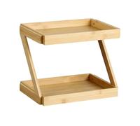 KESPER | Étagère de cuisine à 2 étages, matériau : bambou certifié FSC® (FSC® C014021), dimensions : 31 x 23 x 26 cm, couleur : naturel | 58811