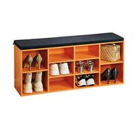Kesper Meuble à Chaussures, Bois d'ingénierie, Orange, 103,5 x 29,5 x 48 cm