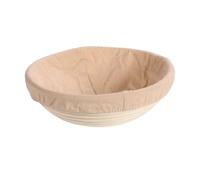 KESPER | Panier à fermentation/panier à pain avec doublure en textile, matériau : rotin, dimensions : Ø 25 x H 8 cm, couleur : naturel | 19731