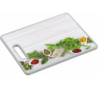 KESPER Planche à découper et à servir, 38 x 30 x 1,2 cm, motif cuisine saine KESPER 30831