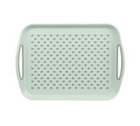 KESPER | Plateau de Service antidérapant, Matériel: Plastique PP, Dimensions: 41,5 x 29 x 4,5 cm, Couleur: Vert | 77301