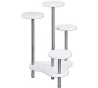 KESPER Présentoir à fleurs blanc - en bois ® - 4 étagères - 64,5 x 46 cm, 72,5 cm de hauteur - Modèle 1727813
